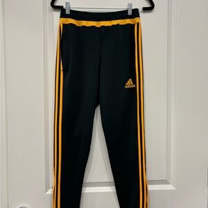 Adidas Dark Gray and Orange Track Pants